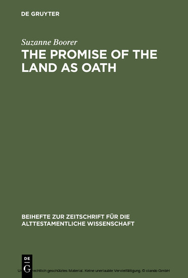 The Promise of the Land as Oath main product photo