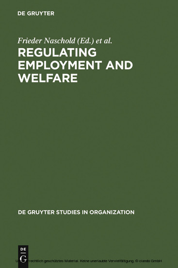 Regulating Employment and Welfare main product photo