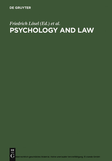 Psychology and Law main product photo