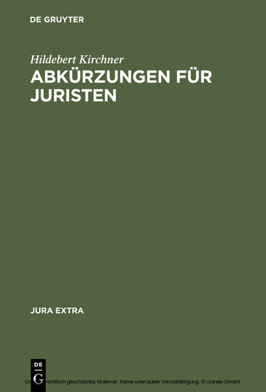 Abkürzungen für Juristen main product photo