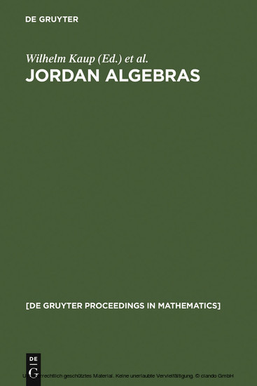 Jordan Algebras main product photo