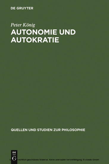 Autonomie und Autokratie main product photo