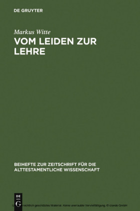 Vom Leiden zur Lehre