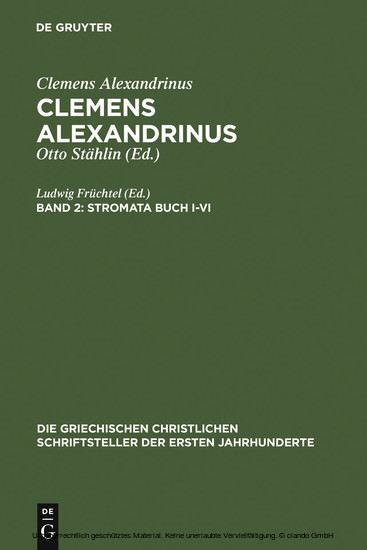 Stromata Buch I-VI main product photo