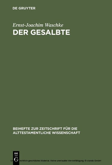Der Gesalbte main product photo