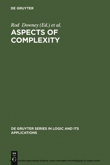 Aspects of Complexity main product photo