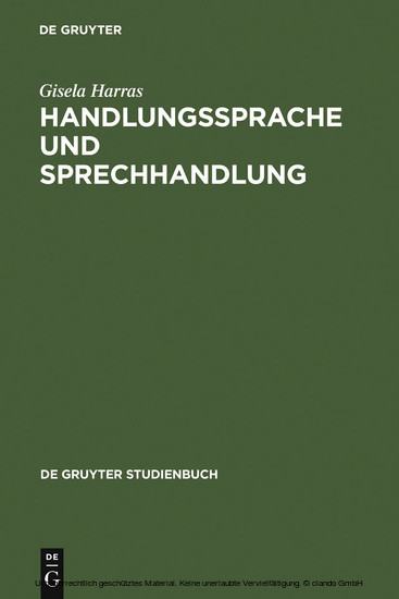 Handlungssprache und Sprechhandlung main product photo