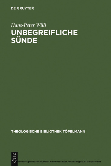 Unbegreifliche Sünde main product photo
