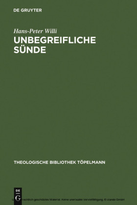 Unbegreifliche Sünde