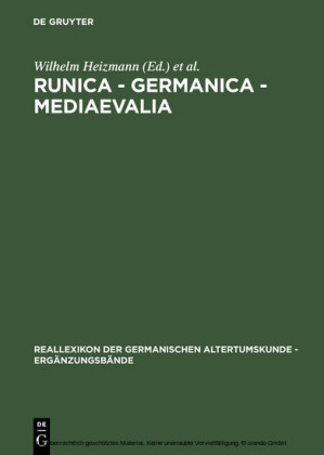 Runica - Germanica - Mediaevalia