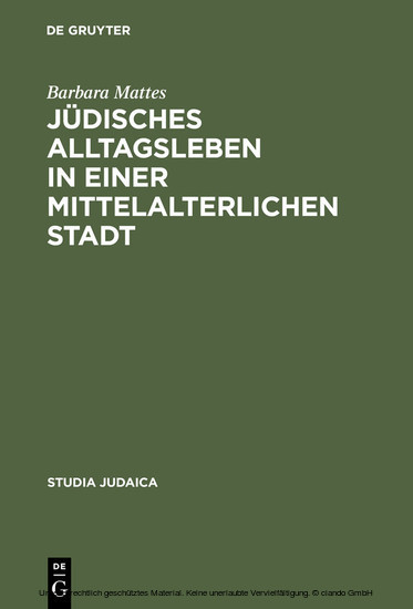 Jüdisches Alltagsleben in einer mittelalterlichen Stadt main product photo
