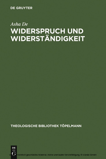 Widerspruch und Widerständigkeit main product photo
