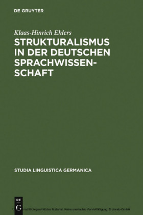 Strukturalismus in der deutschen Sprachwissenschaft