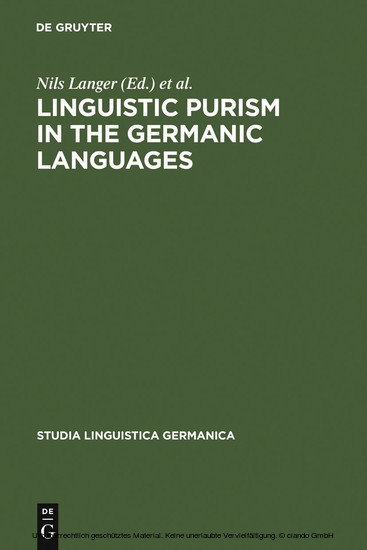 Linguistic Purism in the Germanic Languages main product photo