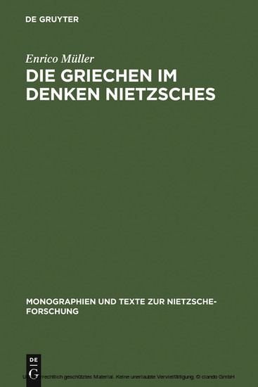 Die Griechen im Denken Nietzsches main product photo