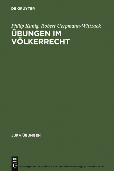 Übungen im Völkerrecht main product photo