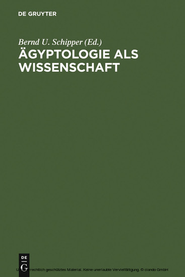 Ägyptologie als Wissenschaft main product photo