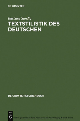 Textstilistik des Deutschen