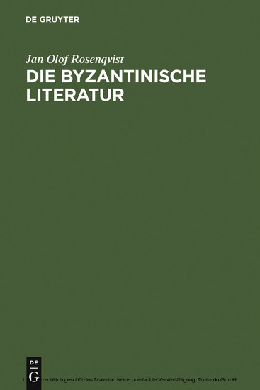 Die byzantinische Literatur main product photo