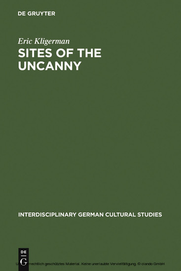 Sites of the Uncanny main product photo