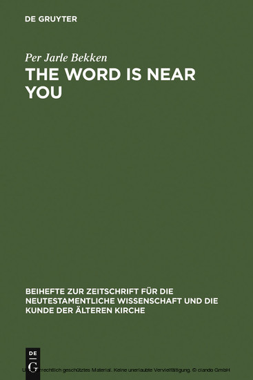 The Word is Near You main product photo