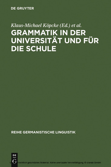 Grammatik in der Universität und für die Schule main product photo