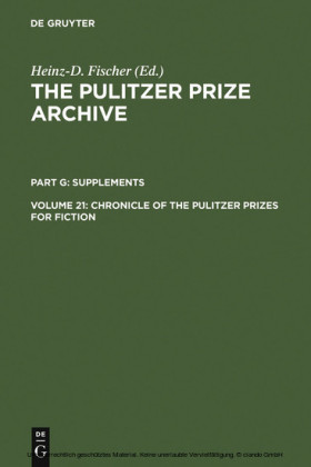 Chronicle of the Pulitzer Prizes for Fiction