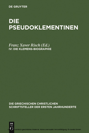 Die Klemens-Biographie main product photo