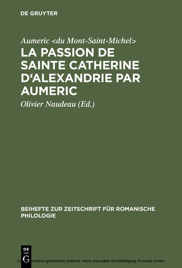 La Passion de Sainte Catherine d'Alexandrie par Aumeric main product photo