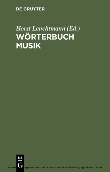 Wörterbuch Musik main product photo