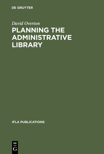 Planning the Administrative Library main product photo