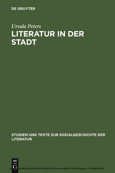 Literatur in der Stadt main product photo