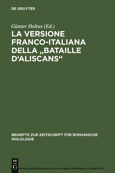 La versione franco-italiana della 'Bataille d'Aliscans' main product photo