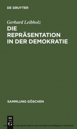 Die Repräsentation in der Demokratie
