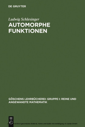 Automorphe Funktionen