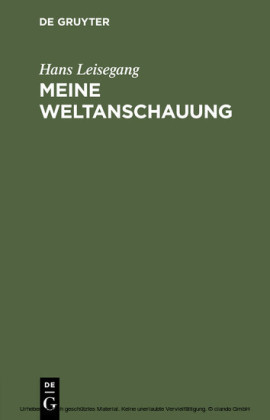 Meine Weltanschauung