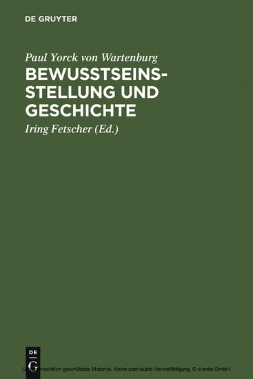 Bewusstseinsstellung und Geschichte main product photo