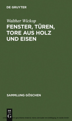 Fenster, Türen, Tore aus Holz und Eisen