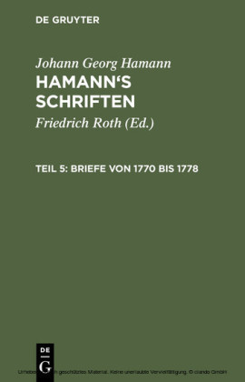 Briefe von 1770 bis 1778
