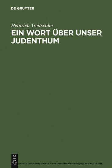 Ein Wort über unser Judenthum main product photo