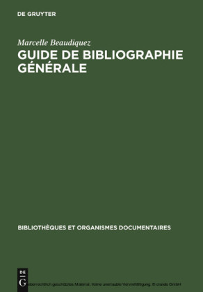 Guide de Bibliographie générale
