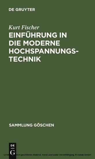 Einführung in die moderne Hochspannungstechnik main product photo