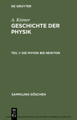 Die Physik bis Newton