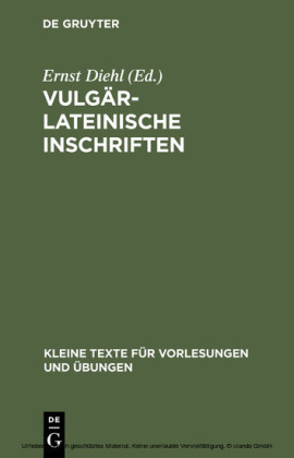 Vulgärlateinische Inschriften