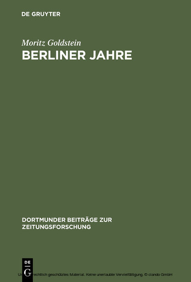 Berliner Jahre main product photo