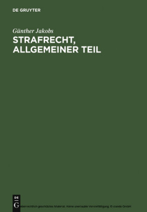 Strafrecht, Allgemeiner Teil