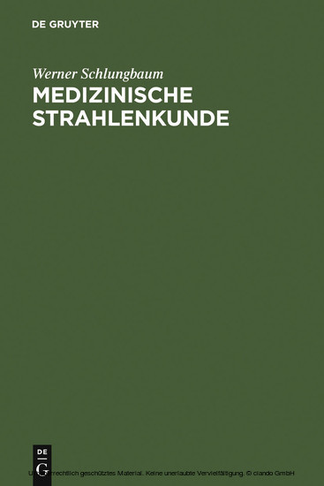 Medizinische Strahlenkunde main product photo
