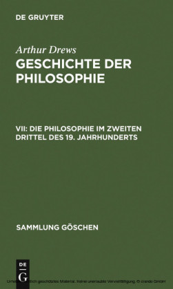 Die Philosophie im zweiten Drittel des 19. Jahrhunderts