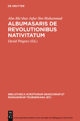 Albumasaris de revolutionibus nativitatum