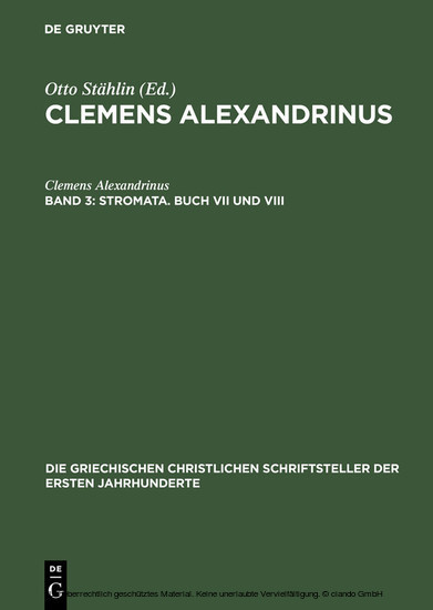 Stromata. Buch VII und VIII main product photo